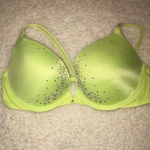 Fun yellow Crystal VICTORIAS SECRET bra
